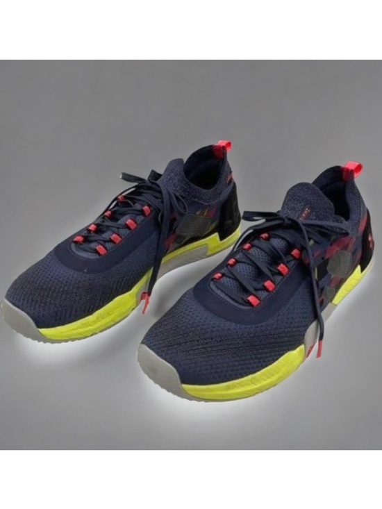 Under Armour Other - Under Armour TriBase Reign 4 Pro Amp Training Shoes Aurora Purple Yellow Ray 14